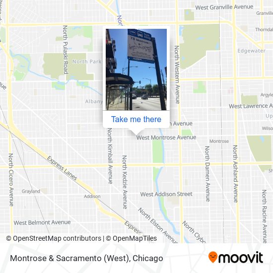 Montrose & Sacramento (West) map