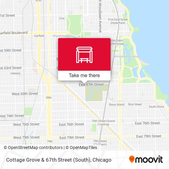 Mapa de Cottage Grove & 67th Street (South)