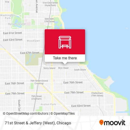 71st Street & Jeffery (West) map