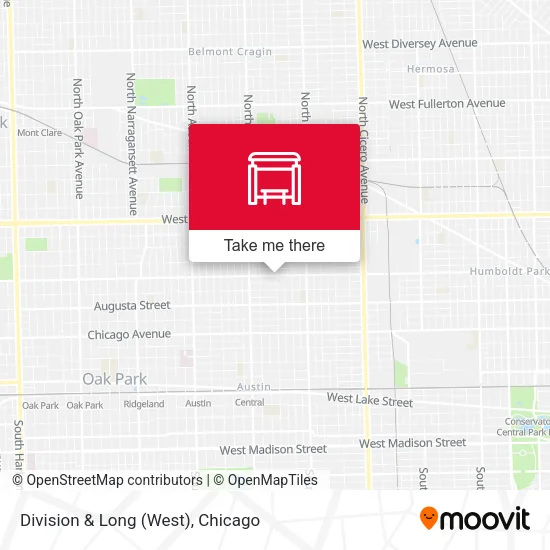 Division & Long (West) map