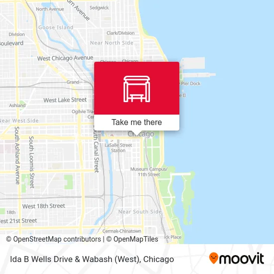 Ida B Wells Drive & Wabash (West) map