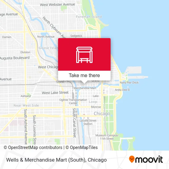 Wells & Merchandise Mart (South) map