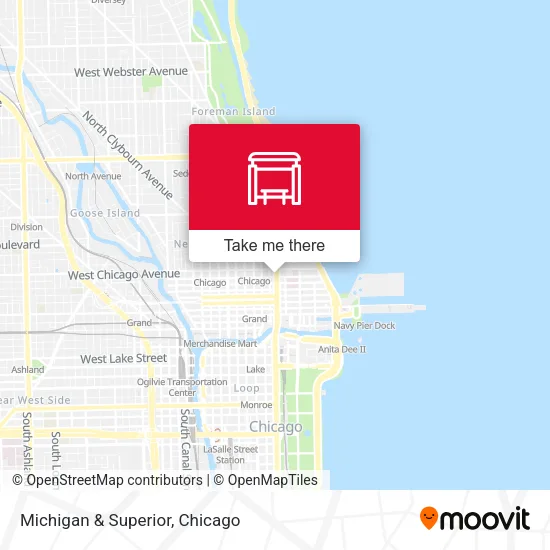 Mapa de Michigan & Superior