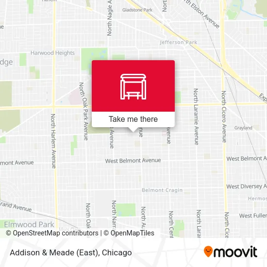 Addison & Meade (East) map