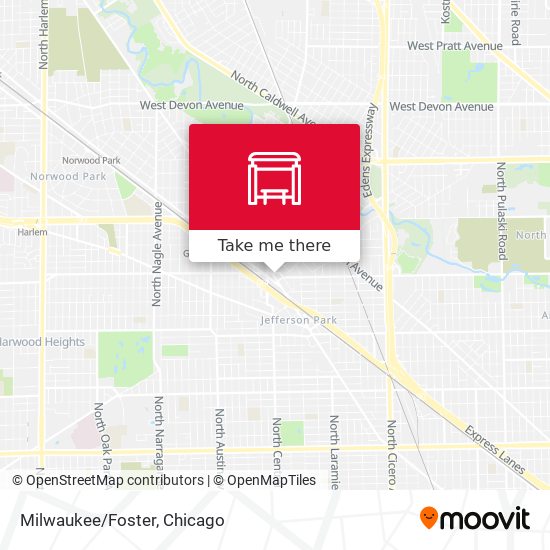 Milwaukee/Foster map