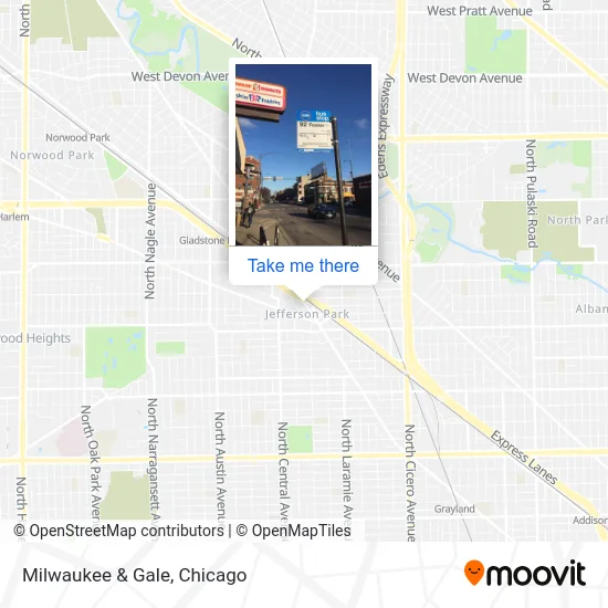 Milwaukee & Gale map