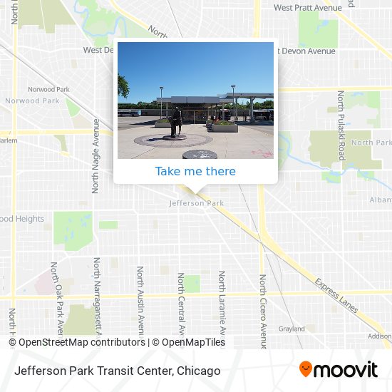 Jefferson Park Transit Center map