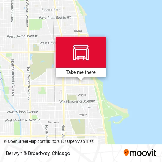 Berwyn & Broadway map