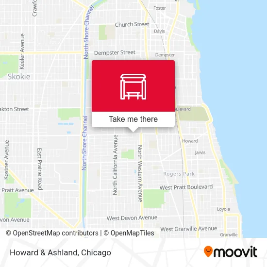 Howard & Ashland map