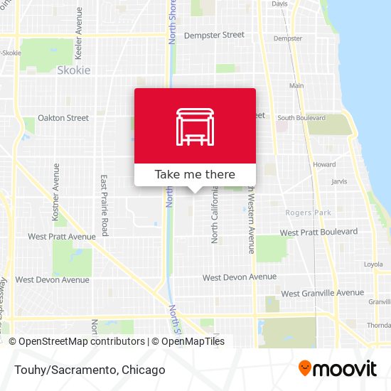 Touhy/Sacramento map