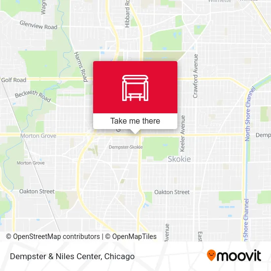 Dempster & Niles Center map