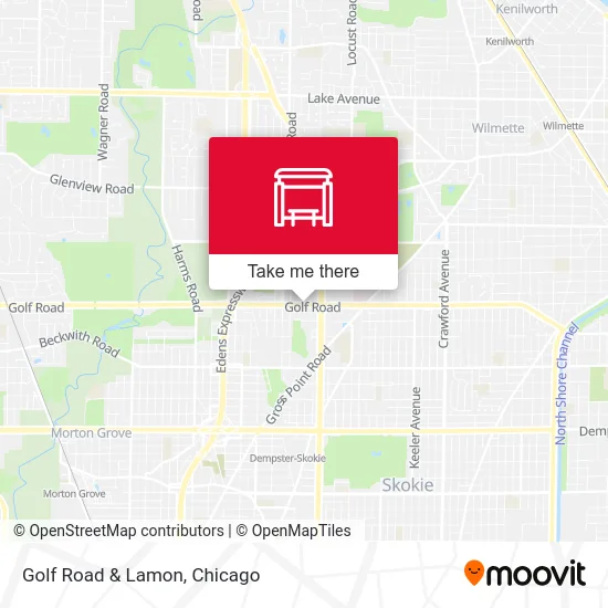 Golf Road & Lamon map