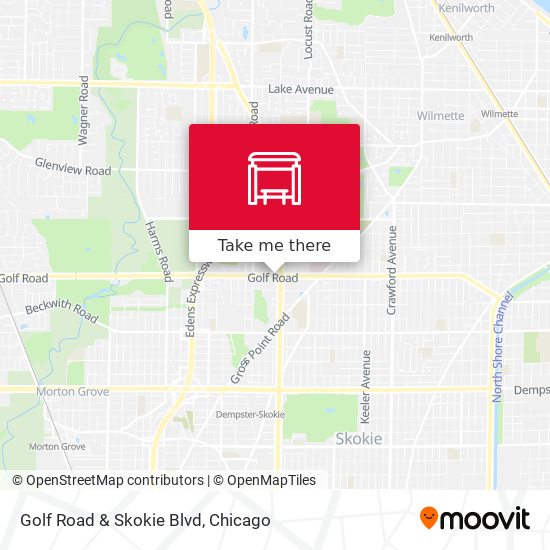 Mapa de Golf Road & Skokie Blvd