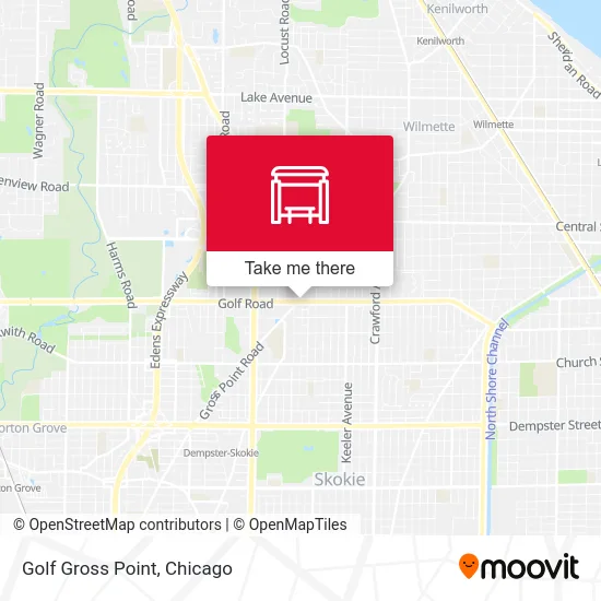 Golf Gross Point map