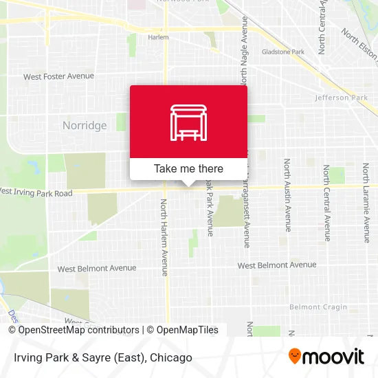 Irving Park & Sayre (East) map