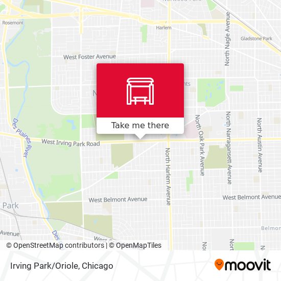 Irving Park/Oriole map