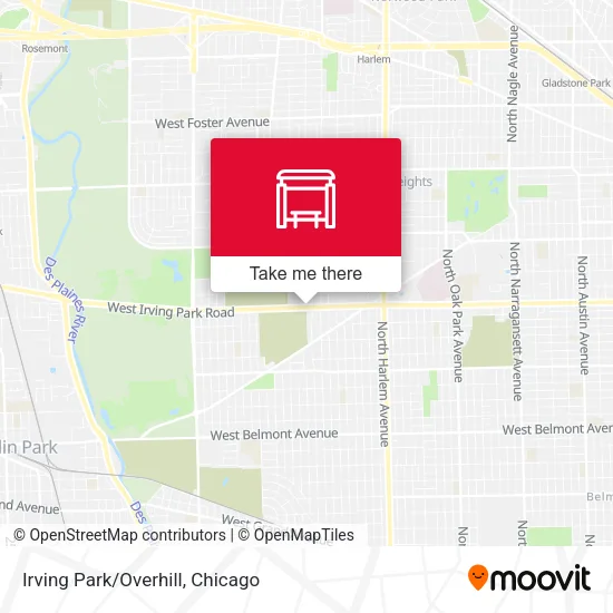 Irving Park/Overhill map