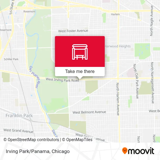 Irving Park/Panama map