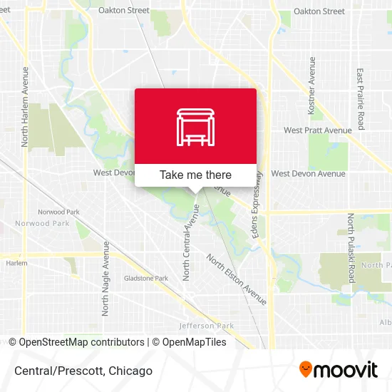 Central/Prescott map