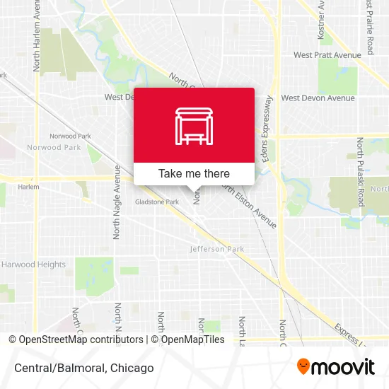 Central/Balmoral map