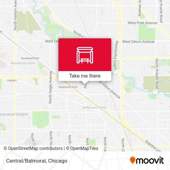 Central/Balmoral map