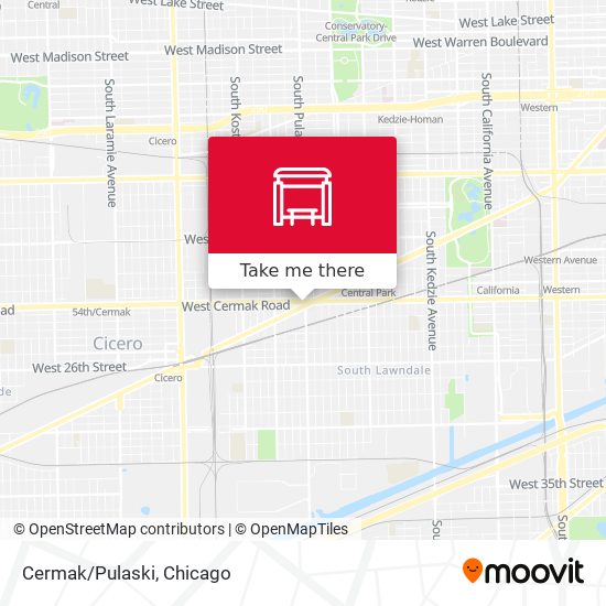 Cermak/Pulaski map