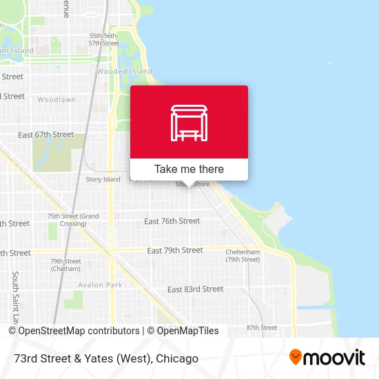 73rd Street & Yates (West) map