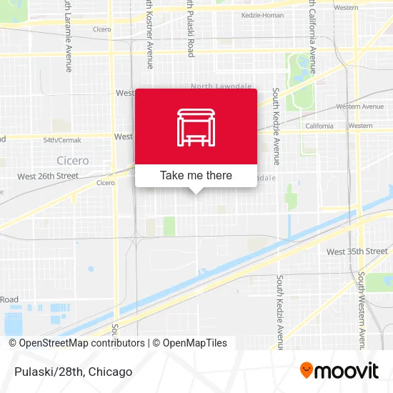 Pulaski/28th map