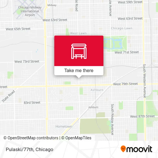 Pulaski/77th map