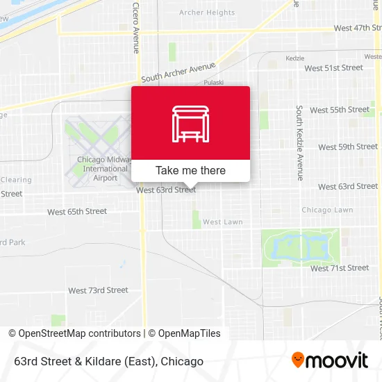 63rd Street & Kildare (East) - Rutas, horarios y tarifas