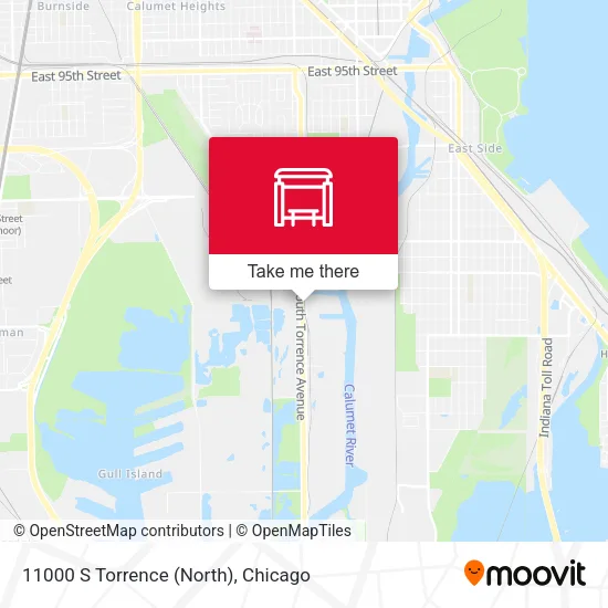 11000 S Torrence (North) map