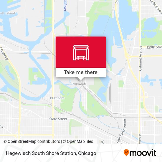 Mapa de Hegewisch South Shore Station