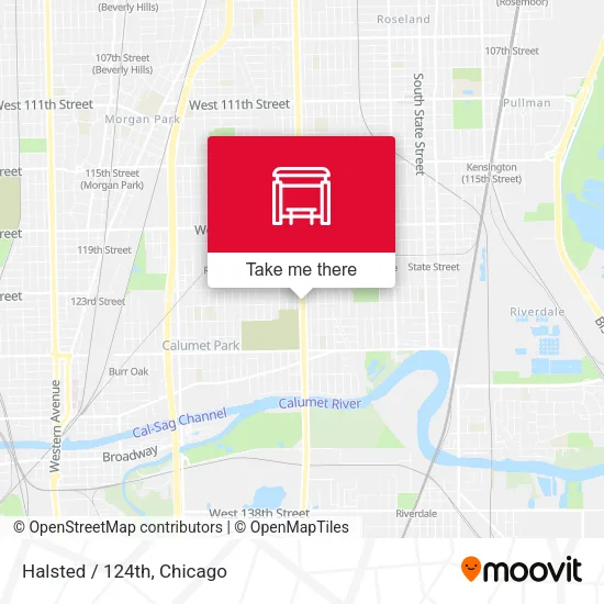 Halsted / 124th map