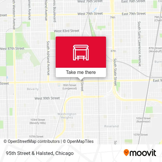 95th Street & Halsted map
