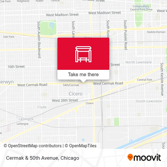 Cermak & 50th Avenue map
