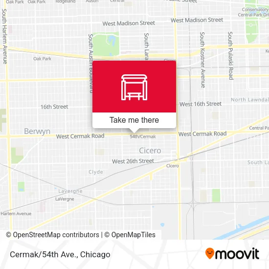 Cermak/54th Ave. map