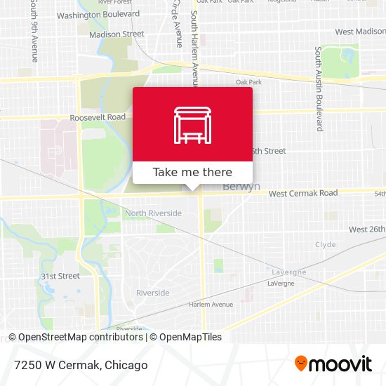 7250 W Cermak map