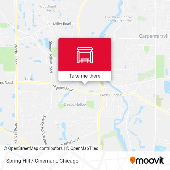 Spring Hill / Cinemark map
