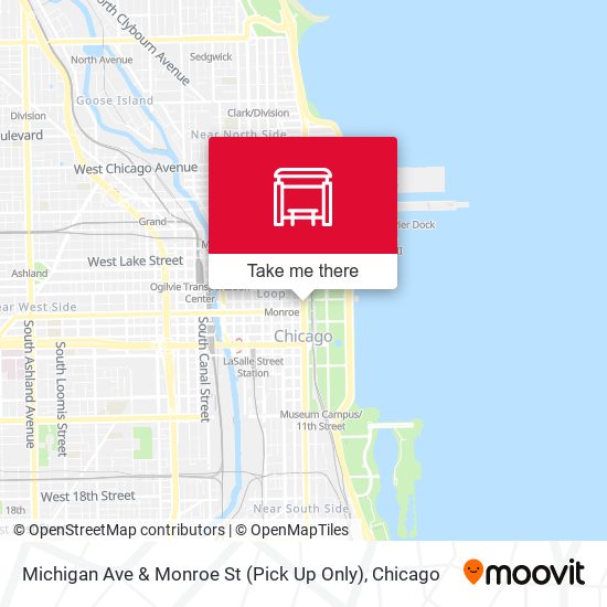 Mapa de Michigan Ave & Madison St (Pick Up Only)