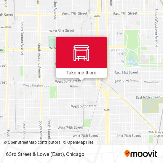 63rd Street & Lowe (East) map