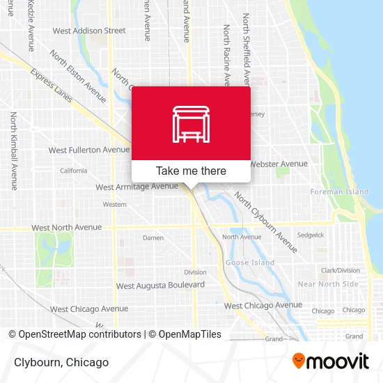 Clybourn map