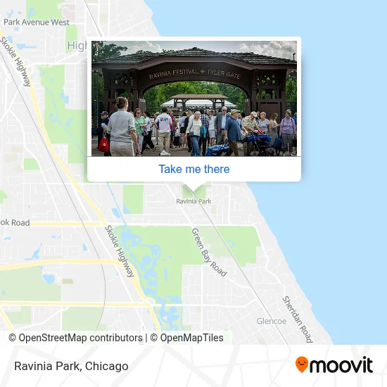 Mapa de Ravinia Park
