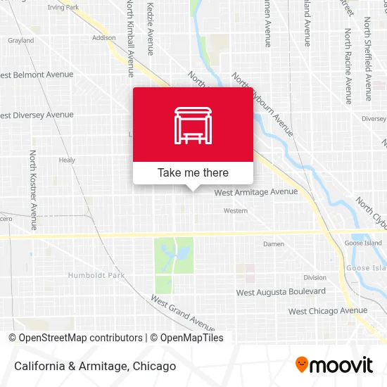 California & Armitage map