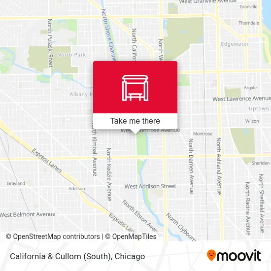 California & Cullom (South) map