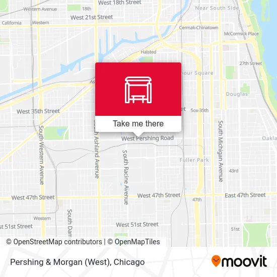 Pershing & Morgan (West) map