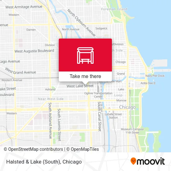 Halsted & Lake (South) map