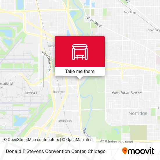 Donald E Stevens Convention Center map