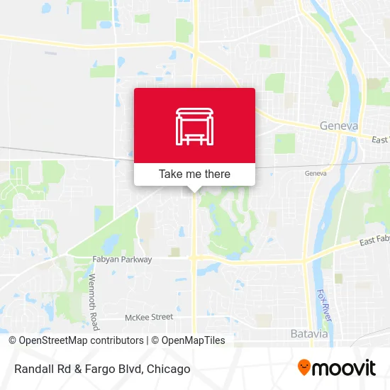 Randall Rd & Fargo Blvd map