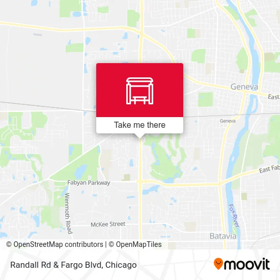 Randall Rd & Fargo Blvd map