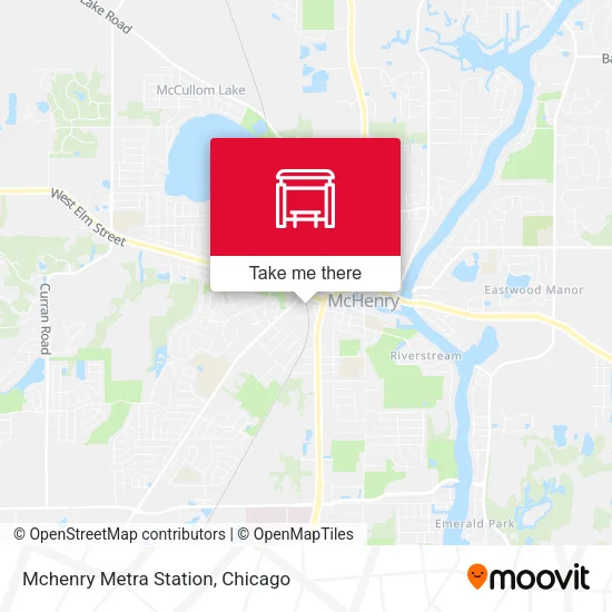 Mchenry Metra Station map